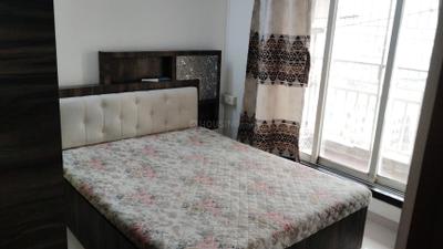 Bedroom Image of 650 Sq.ft 1 BHK Apartment / Flat for rent in Krishna Heights, Ghansoli Navi Mumbai for Rs. 43500