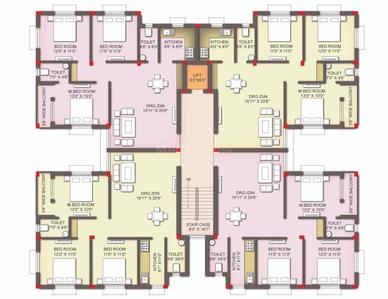 Image of 1250 Sq.ft 3 BHK Apartment / Flat for sale in Mendhasala, Bhubaneswar for Rs. 6200000