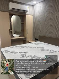 Bedroom Image of 900 Sq.ft 1 BHK Apartment / Flat for rent in Sector 46 Gurgaon for Rs. 40000