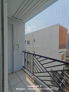Balcony Image of 1495 Sq.ft 3 BHK Apartment / Flat for rent in Sampigehalli Bengaluru for Rs. 30000