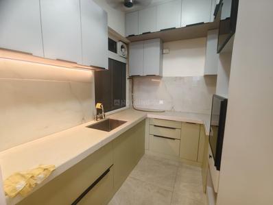 Kitchen Image of 980 Sq.ft 2 BHK Apartment / Flat for rent in Deep Homes And Constructions Mumbai Auralis The Twins, Thane West Thane for Rs. 54000