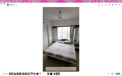 Bedroom Image of 1200 Sq.ft 2 BHK Apartment / Flat for rent in JT JT Stuti Highland, Mughal Sarai Surat for Rs. 25000