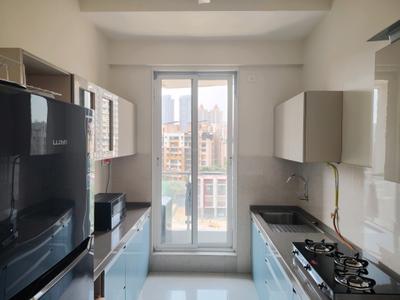 Kitchen Image of 1290 Sq.ft 3 BHK Apartment / Flat for rent in Rosa Manhattan, Hiranandani Estate Thane for Rs. 82000
