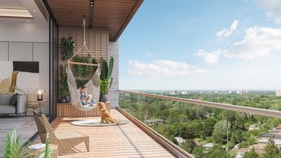 Balcony Image of 2151 Sq.ft 3 BHK Apartment / Flat for sale in Mota Varachha Surat for Rs. 8000000