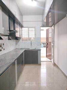 Kitchen Image of 930 Sq.ft 3 BHK Apartment / Flat for rent in Aswani Aaeesha, Rayasandra Bengaluru for Rs. 22000