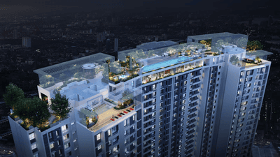 Image of 1306 Sq.ft 2 BHK Apartment / Flat for sale in Thane West, Thane for Rs. 19700000