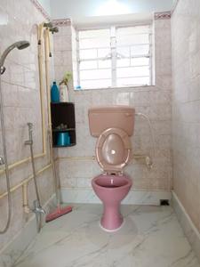 Common Bathroom Image of 800 Sq.ft 1 BHK Apartment / Flat for rent in Mukundapur Kolkata for Rs. 18000