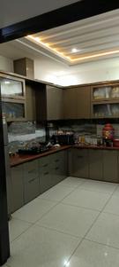 Kitchen Image of 1100 Sq.ft 2 BHK Builder Floor for rent in Silicon City Sector K, Rau Indore for Rs. 30000