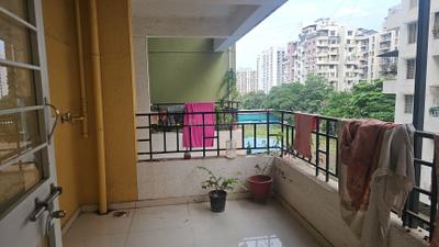 Balcony Image of 1000 Sq.ft 2 BHK Apartment / Flat for rent in Mak Snehangan Residency, Wakad Pune for Rs. 27500