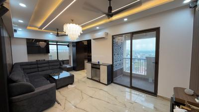 Living Room Image of 830 Sq.ft 1 BHK Apartment / Flat for rent in SVP Gulmohur Garden Utopia The Nest, Raj Nagar Extension Ghaziabad for Rs. 25000
