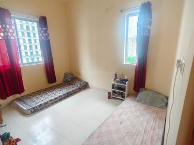Bedroom Image of 307 Sq.ft 1 BHK Apartment / Flat for rent in Shapoorji Pallonji Shukhobrishti, New Town Kolkata for Rs. 13000
