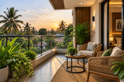 Balcony Image of 2000 Sq.ft 3 BHK Independent House for sale in Mannuthy Thrissur for Rs. 11800000