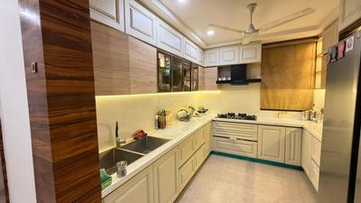 Kitchen Image of 1800 Sq.ft 3 BHK Builder Floor for sale in Punjabi Bagh New Delhi for Rs. 33000000