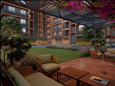 Image of 1404 Sq.ft 2 BHK Apartment / Flat for sale in Vivaan Aura, Zundal, Ahmedabad for Rs. 4992000