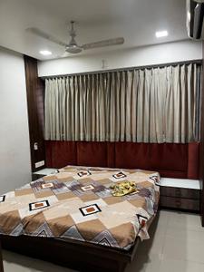 Bedroom Image of 1200 Sq.ft 2 BHK Apartment / Flat for rent in Althan Surat for Rs. 30000