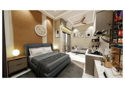 Bedroom Image of 500 Sq.ft 1 RK Studio for sale in Kalyan Aurum, Jagatpura Jaipur for Rs. 3700000