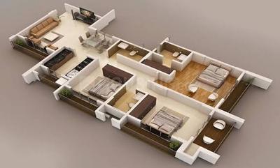 Image of 1010 Sq.ft 2 BHK Apartment / Flat for sale in Pristine Allure, Kharadi, Pune for Rs. 9099000