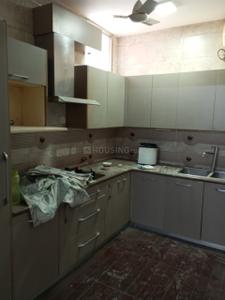 Kitchen Image of 1300 Sq.ft 3 BHK Builder Floor for rent in Shivalik New Delhi for Rs. 80000