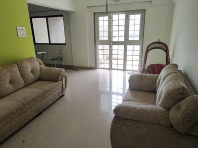 Living Room Image of 925 Sq.ft 2 BHK Apartment / Flat for rent in Magarpatta City Iris, Magarpatta City Pune for Rs. 38000