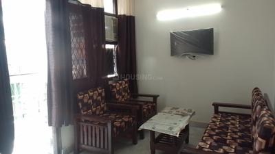 Living Room Image of 450 Sq.ft 1 BHK Builder Floor for rent in Kalkaji New Delhi for Rs. 19000