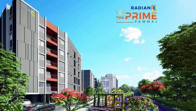 Image of 1495 Sq.ft 3 BHK Apartment / Flat for sale in Radiance The Prime, Pammal, Chennai for Rs. 15500000