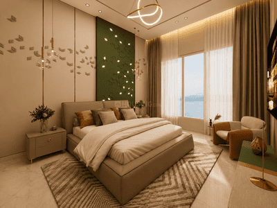 Bedroom Image of 900 Sq.ft 2 BHK Apartment / Flat for sale in Bandra East Mumbai for Rs. 45000000