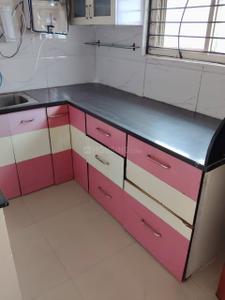 Kitchen Image of 650 Sq.ft 1 BHK Apartment / Flat for rent in Barjatya Pearl Sky, Bhicholi Mardana Indore for Rs. 15000