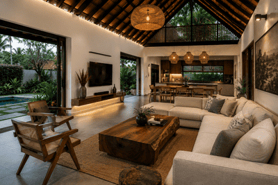 Living Room Image of 2500 Sq.ft 3 BHK Independent House for sale in Aranattukara Thrissur for Rs. 19500000