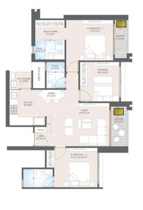 Image of 1883 Sq.ft 3 BHK Apartment / Flat for sale in Binary Highness, Wakad, Pune for Rs. 17400000