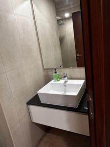 Bathroom Image of 500 Sq.ft 1 RK Apartment / Flat for rent in L And T Raintree Boulevard, Sahakara Nagar Bengaluru for Rs. 40000