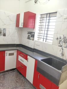 Kitchen Image of 607 Sq.ft 1 BHK Builder Floor for rent in HSR Layout Bengaluru for Rs. 22000