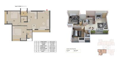 Image of 1400 Sq.ft 3 BHK Apartment / Flat for sale in Pacifica Amara, Sanathal, Ahmedabad for Rs. 6500000
