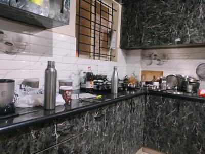 Kitchen Image of 1000 Sq.ft 2 BHK Apartment / Flat for rent in MVS Paradise, Chansandra Bengaluru for Rs. 34000