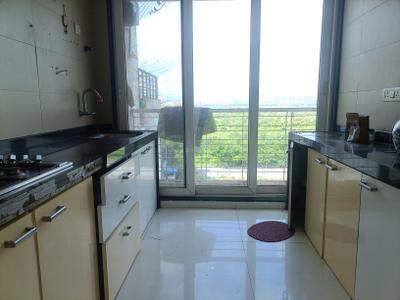 Kitchen Image of 1502 Sq.ft 3 BHK Apartment / Flat for rent in Tharwani Rosewood Heights, Kharghar Navi Mumbai for Rs. 65000