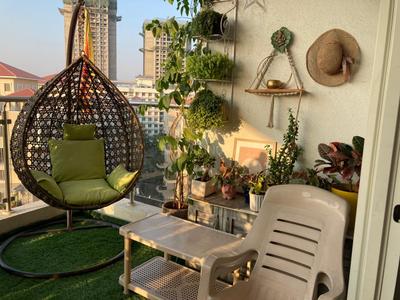 Balcony Image of 1400 Sq.ft 2 BHK Apartment / Flat for rent in Darode Shriniwas Liviano Phase I, Kharadi Pune for Rs. 55000