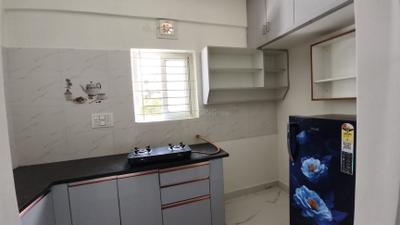 Kitchen Image of 700 Sq.ft 1 BHK Builder Floor for rent in Mahadevapura Bengaluru for Rs. 28500