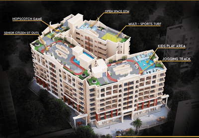 Image of 638 Sq.ft 1 BHK Apartment / Flat for sale in Jai Shree Anandi Imperial, Dombivli East, Thane for Rs. 3999000