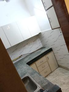 Kitchen Image of 800 Sq.ft 1.5 BHK Builder Floor for rent in Khirki Extension New Delhi for Rs. 22000