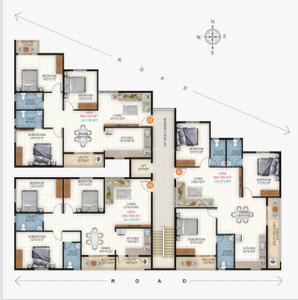 Image of 1444 Sq.ft 3 BHK Apartment / Flat for sale in Cox Town, Bengaluru for Rs. 15500000