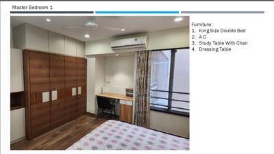 Bedroom Image of 2240 Sq.ft 3 BHK Apartment / Flat for sale in Prahlad Nagar Ahmedabad for Rs. 15800000