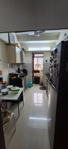 Kitchen Image of 560 Sq.ft 1 BHK Apartment / Flat for rent in Bhoomi Park 2, Malad West Mumbai for Rs. 45000