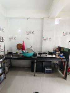 Kitchen Image of 600 Sq.ft 1 BHK Apartment / Flat for rent in Pimple Gurav Pune for Rs. 13500
