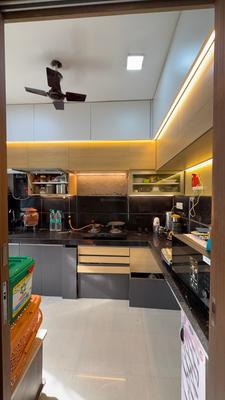 Kitchen Image of 700 Sq.ft 1 BHK Apartment / Flat for sale in Man Opus, Mira Road East Mira Bhayandar for Rs. 7500000