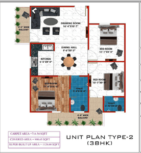 Image of 1125 Sq.ft 3 BHK Apartment / Flat for sale in Matiyari, Lucknow for Rs. 5000000