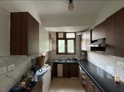 Kitchen Image of 2150 Sq.ft 3 BHK Apartment / Flat for rent in Naval Technical Officers Apartment, Sector 22 Dwarka New Delhi for Rs. 55000