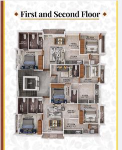 Image of 1101 Sq.ft 2 BHK Apartment / Flat for sale in Kelambakkam, Chennai for Rs. 7160000