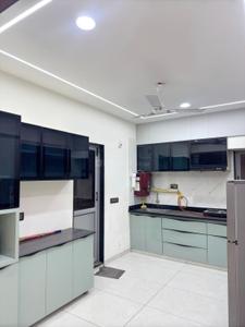 Kitchen Image of 3900 Sq.ft 4 BHK Apartment / Flat for rent in Orbit Radian Residence, Sargasan Gandhinagar for Rs. 44000