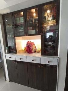 Kitchen Image of 600 Sq.ft 1 BHK Apartment / Flat for rent in Lodha Luxuria, Thane West Thane for Rs. 40000