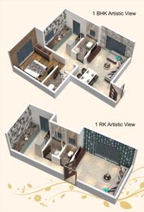 Image of 545 Sq.ft 1 BHK Apartment / Flat for sale in Yesu Anand Residency, Dombivli East, Thane for Rs. 3200000