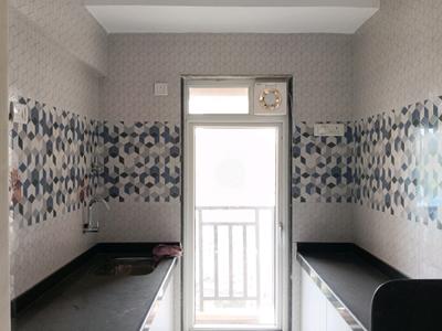 Kitchen Image of 630 Sq.ft 1 BHK Apartment / Flat for rent in Raunak Bliss Phase A, Kasarvadavali Thane for Rs. 23000